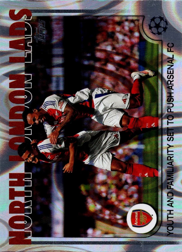 2024 Topps UCC North London Lads CC CL Rain Drops Foil #187 Arsenal FC