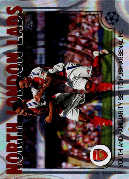 2024 Topps UCC North London Lads CC CL Rain Drops Foil #187 Arsenal FC