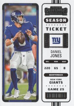 2022 Panini Contenders Daniel Jones New York Giants #69