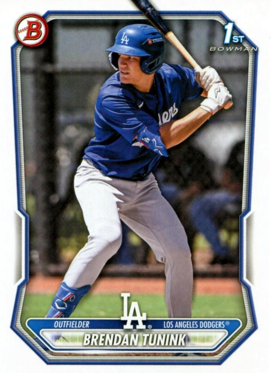2026 Topps Bowman Prospects Brendan Tunink 1st #BP-59 Los Angeles Dodgers
