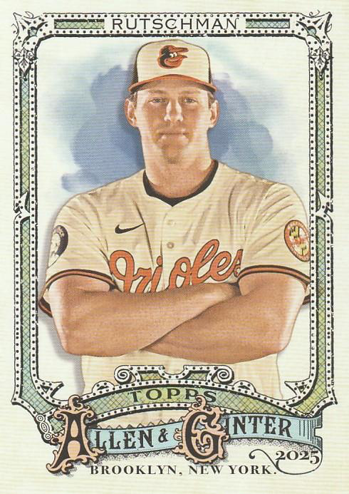 2025 Topps Allen & Ginter Adley Rutschman #65 Baltimore Orioles
