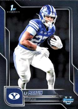 2025 Topps Bowman U Chrome LJ Martin 1st #108 BYU Cougars