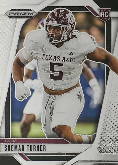 2025 Panini Prizm Draft Picks Shemar Turner #133 Texas A&M Aggies