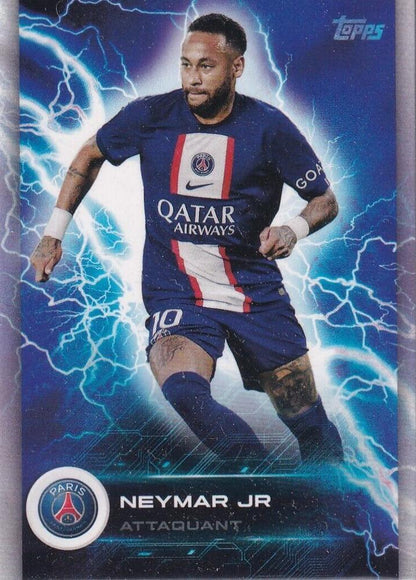 2022 Topps PSG Fan Set Super Electric Neymar Jr #PAS-3 Paris Saint-Germain