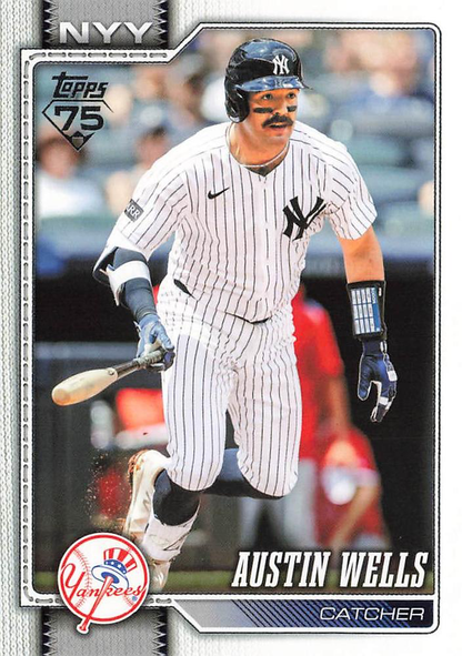 2026 Topps Series 1 Austin Wells #220 New York Yankees