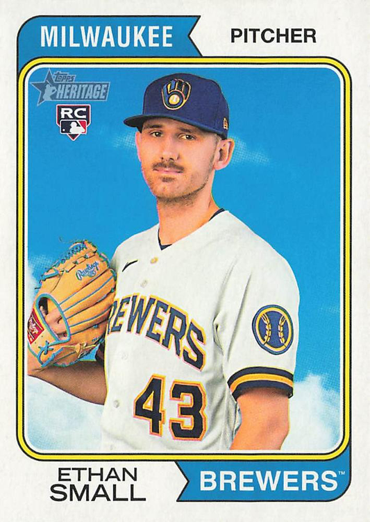 2023 Topps Heritage Ethan Small RC Milwaukee Brewers #561