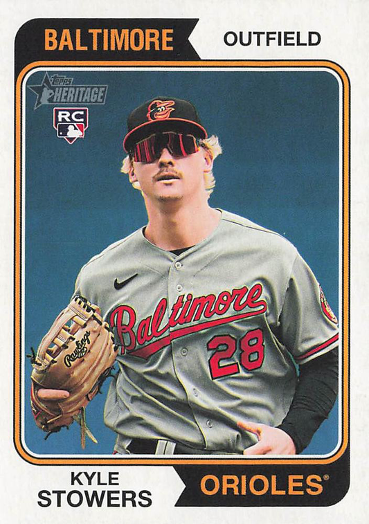2023 Topps Heritage Kyle Stowers RC Baltimore Orioles #616
