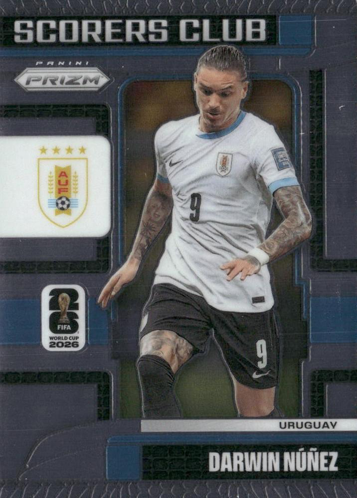 2026 Panini Prizm World Cup Scorers Club Darwin Nunez #11 Uruguay