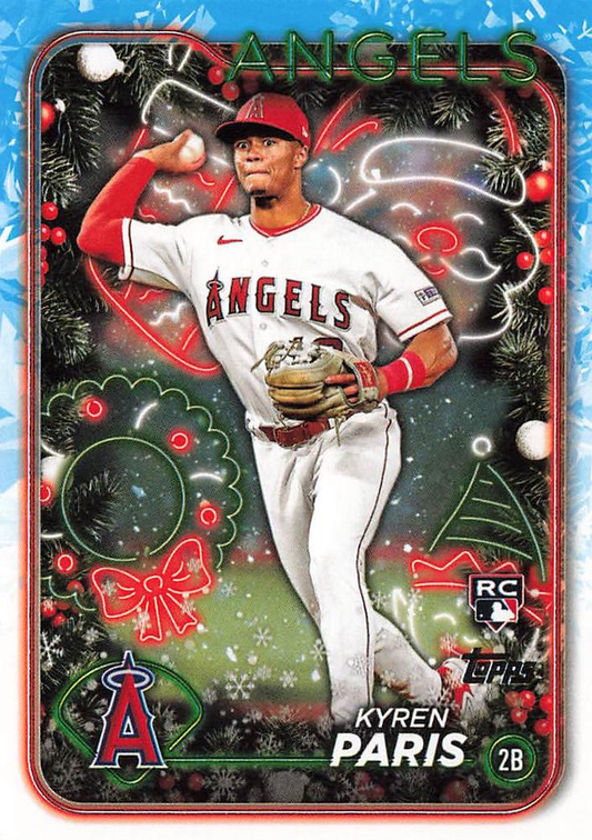 2024 Topps Holiday Kyren Paris RC Los Angeles Angels #H130