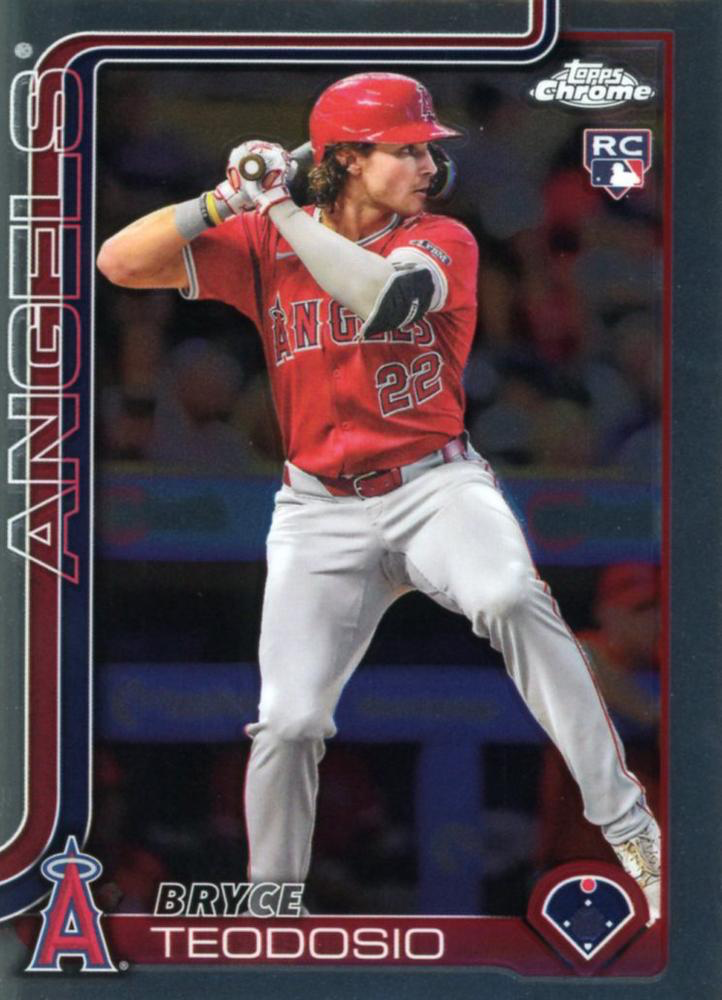 2025 Topps Chrome MLB Bryce Teodosio RC #198 Los Angeles Angels