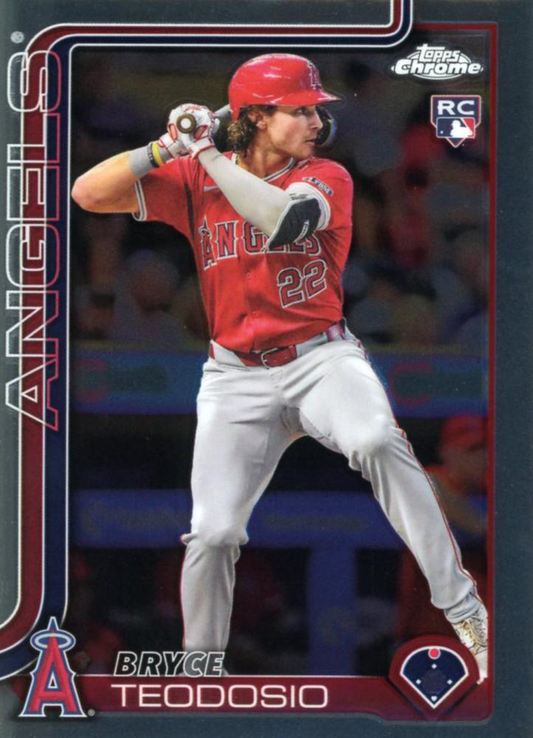 2025 Topps Chrome MLB Bryce Teodosio RC #198 Los Angeles Angels