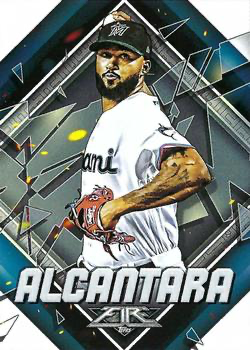 2022 Topps Fire Sandy Alcantara Miami Marlins #108