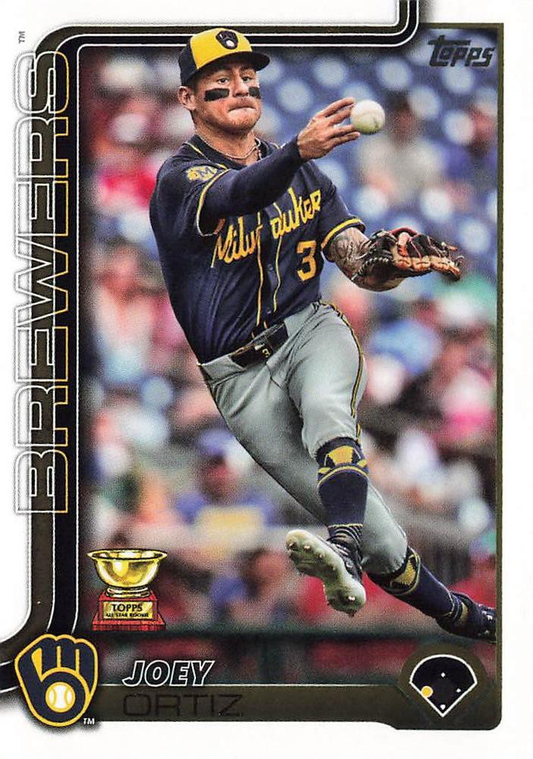 2025 Topps Series 1 Joey Ortiz ASR Milwaukee Brewers #165
