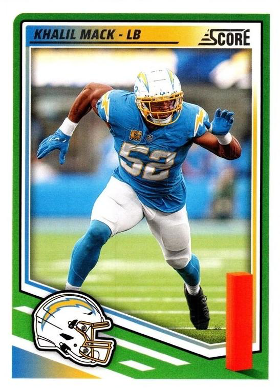 2025 Panini Score Khalil Mack #14 Los Angeles Chargers