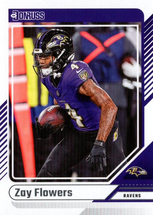 2024 Panini Donruss Zay Flowers RC Baltimore Ravens #278