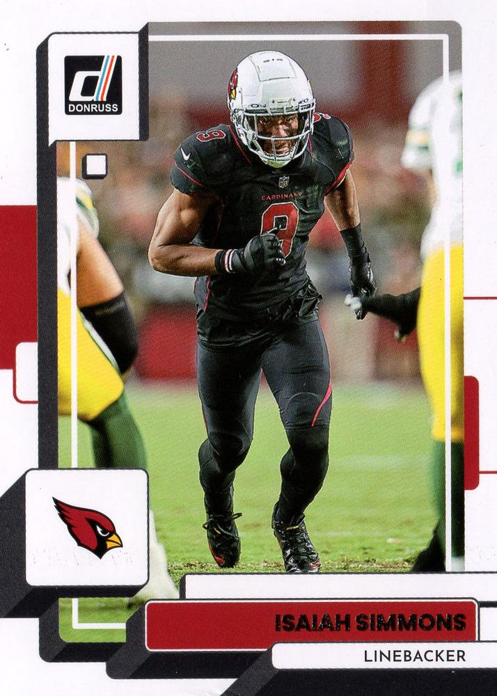 2022 Panini Donruss Isaiah Simmons #9 Arizona Cardinals