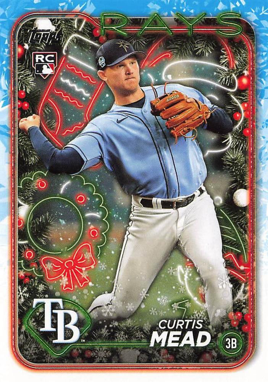 2024 Topps Holiday Curtis Mead RC Tampa Bay Rays #H53