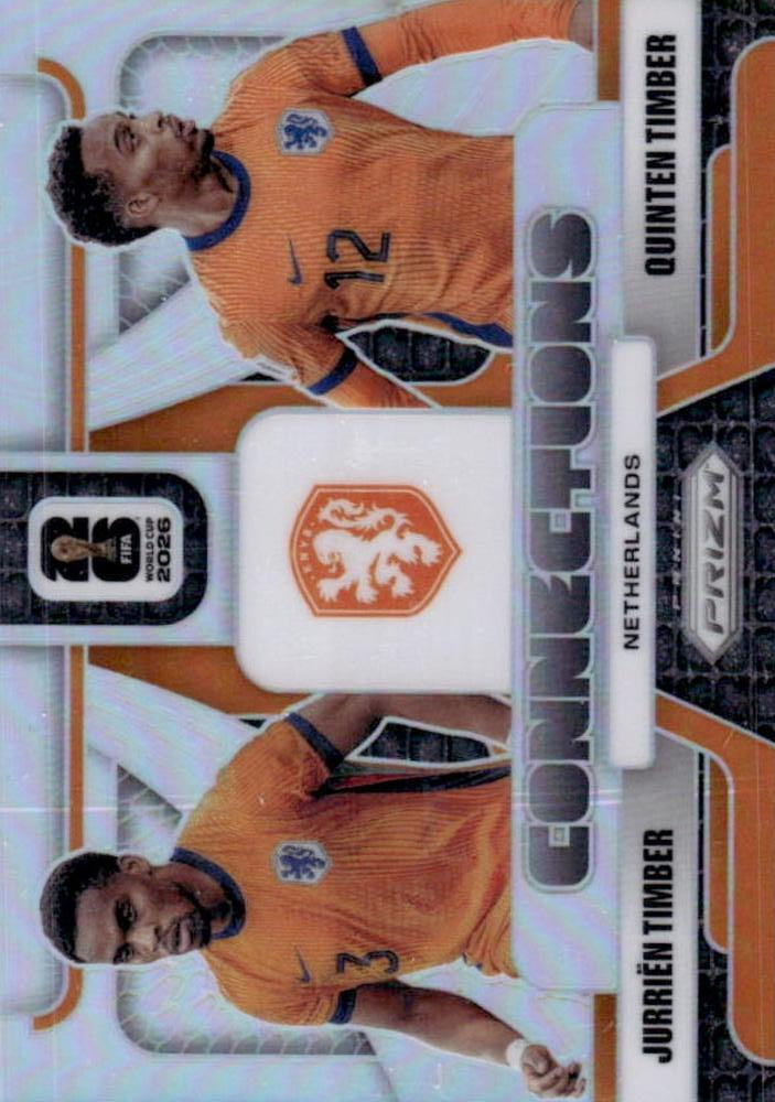 2026 Panini Prizm FIFA World Cup Connections Silver Timber/Timber #25 Pays-Bas
