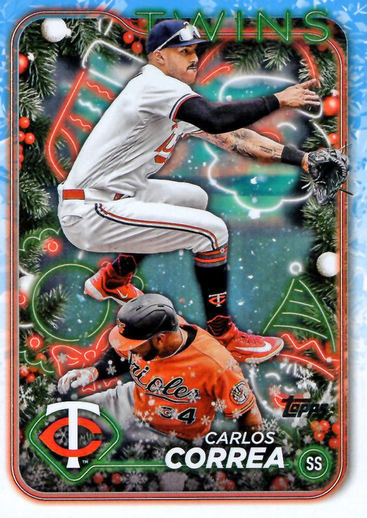 2024 Topps Holiday Carlos Correa Minnesota Twins #H63