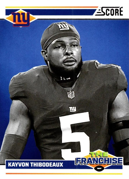 2024 Panini Score Football The Franchise Kayvon Thibodeaux New York Giants #24 RC