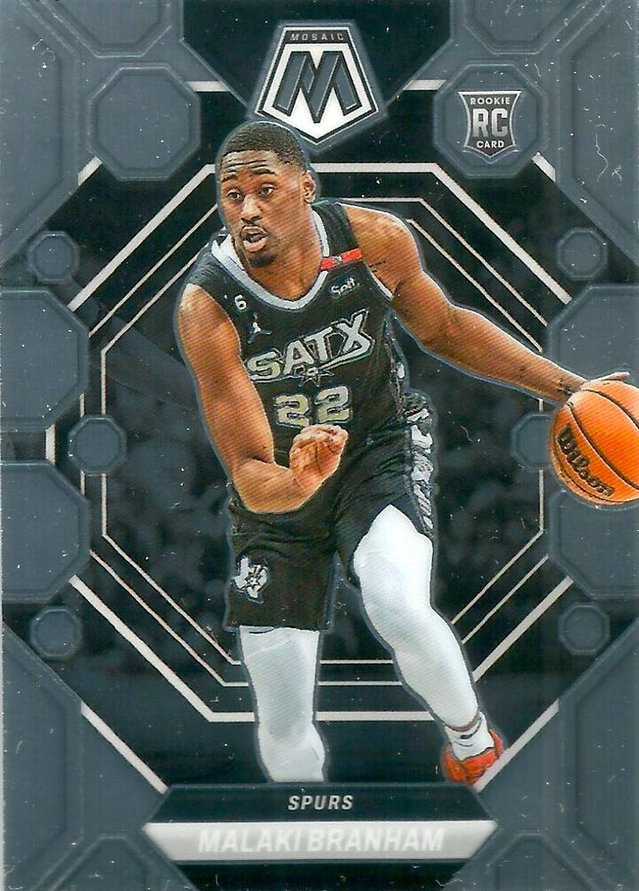 2022 Panini Mosaic Malaki Branham RC #202 San Antonio Spurs