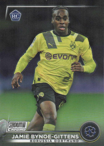 2022 Topps Stadium Club Chrome UCC Jamie Bynoe-Gittens RC #46 Borussia Dortmund