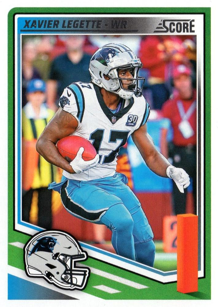 2025 Panini Score Xavier Legette #217 Carolina Panthers