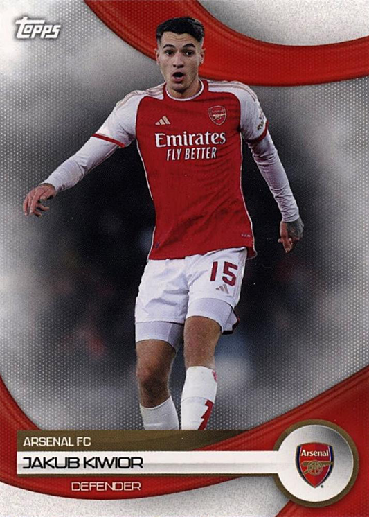2023 Topps Arsenal Team Set Jakub Kiwior #7 Arsenal FC