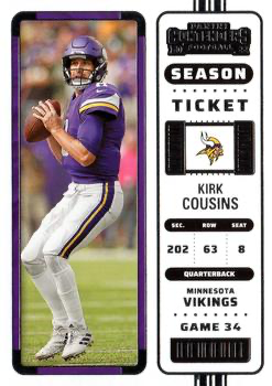 2022 Panini Contenders Kirk Cousins Minnesota Vikings #54