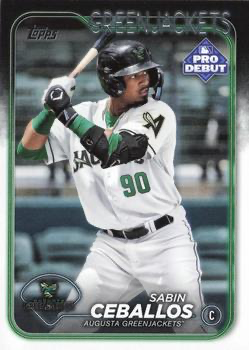 2024 Topps Pro Debut Sabin Ceballos #PD-50 Augusta GreenJackets