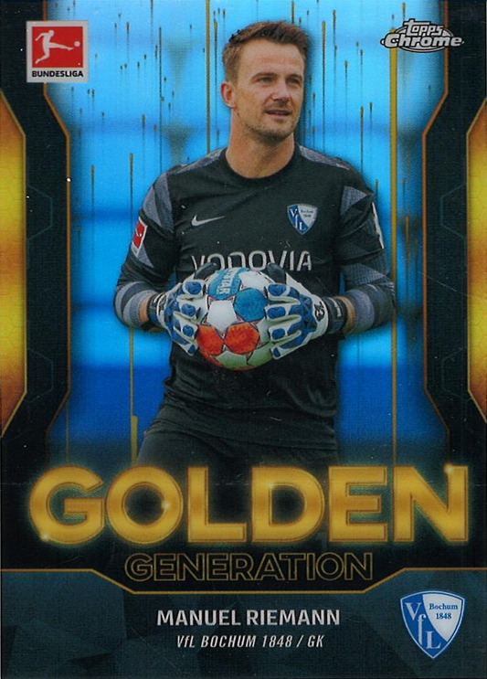 2021 Topps Chrome Bundesliga Golden Manuel Riemann #GG-MRI VfL Bochum 1848