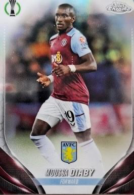 2023 Topps Chrome UEFA Club Competitions Moussa Diaby Refractor #116 Aston Villa