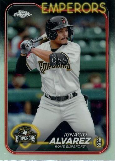 2024 Topps Pro Debut Chrome Refractor Ignacio Alvarez #PDC-186 Rome Emperors