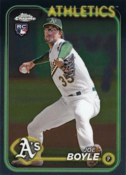 2024 Topps Chrome Joe Boyle RC Oakland Athletics #91