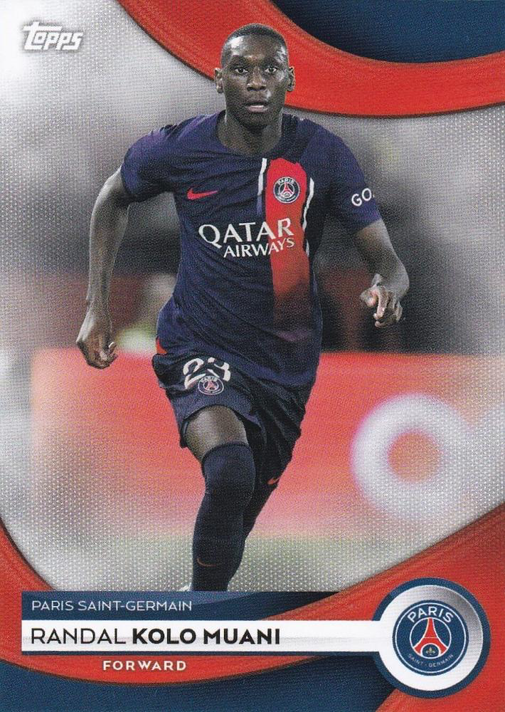 2023 Topps PSG Team Set Randal Kolo Muani #20 Paris Saint-Germain