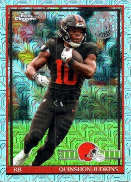 2026 Topps Flagship 1991 35th Mojo Chrome Quinshon Judkins #91TF-25 Cleveland Browns