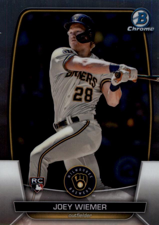 2023 Topps Bowman Chrome Joey Wiemer RC Milwaukee Brewers #41