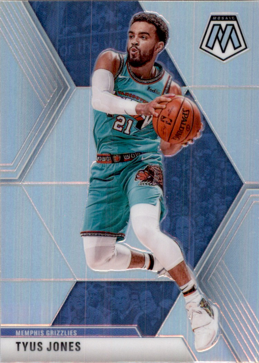 2019 Panini Mosaic Silver Prizm Tyus Jones #106 Memphis Grizzlies