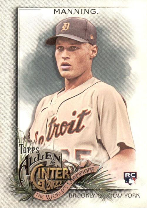 2022 Topps Allen & Ginter Matt Manning RC Detroit Tigers #185