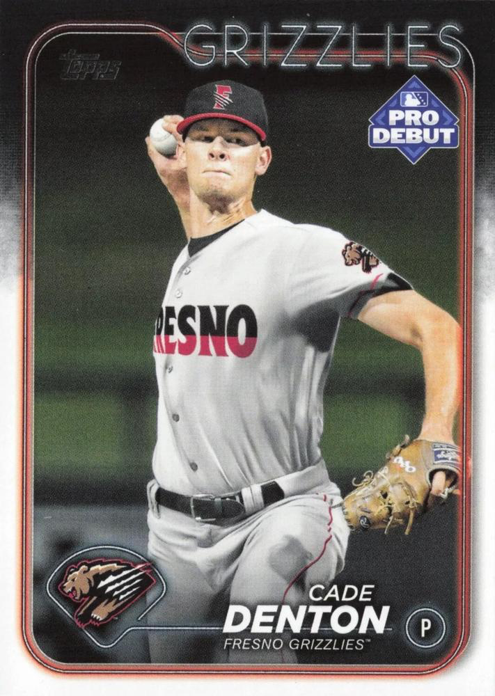 2024 Topps Pro Debut Cade Denton #PD-86 Fresno Grizzlies