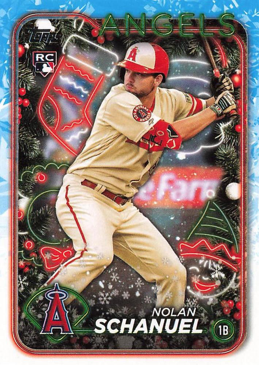 2024 Topps Holiday Nolan Schanuel RC Los Angeles Angels #H59