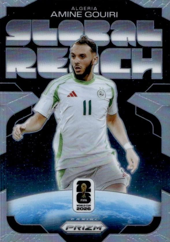 2026 Panini Prizm World Cup Global Reach Silver Amine Gouiri #4 Algérie