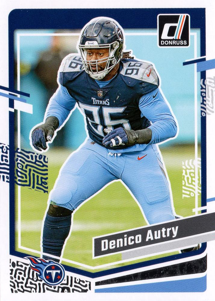2023 Panini Donruss Denico Autry #283 Tennessee Titans