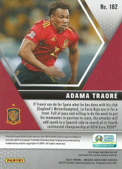 2021 Panini Mosaic UEFA EURO 2020 Adama Traore #162 Espagne