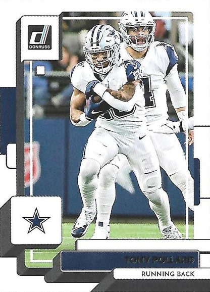 2022 Panini Donruss Tony Pollard #155 Dallas Cowboys