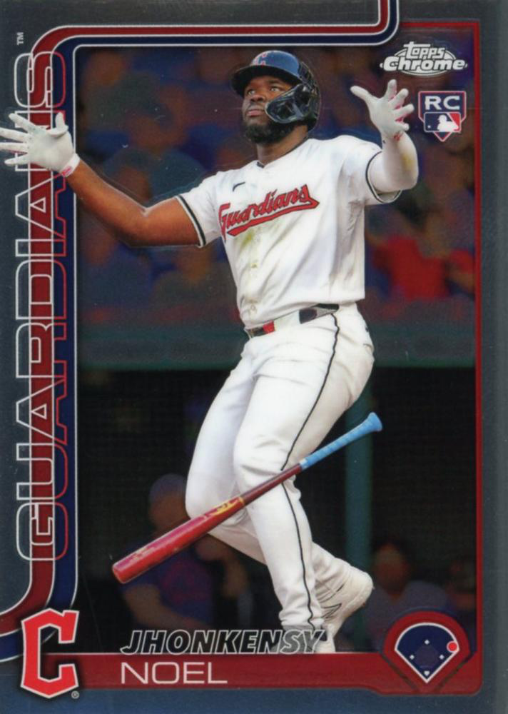 2025 Topps Chrome MLB Jhonkensy Noel RC #291 Cleveland Guardians