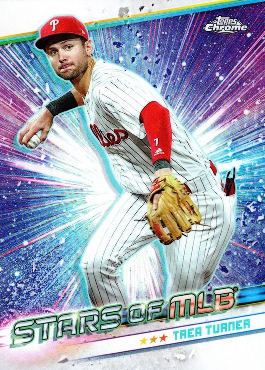 2024 Topps Series 2 Stars of MLB Chrome Trea Turner Philadelphia Phillies #CSMLB-43