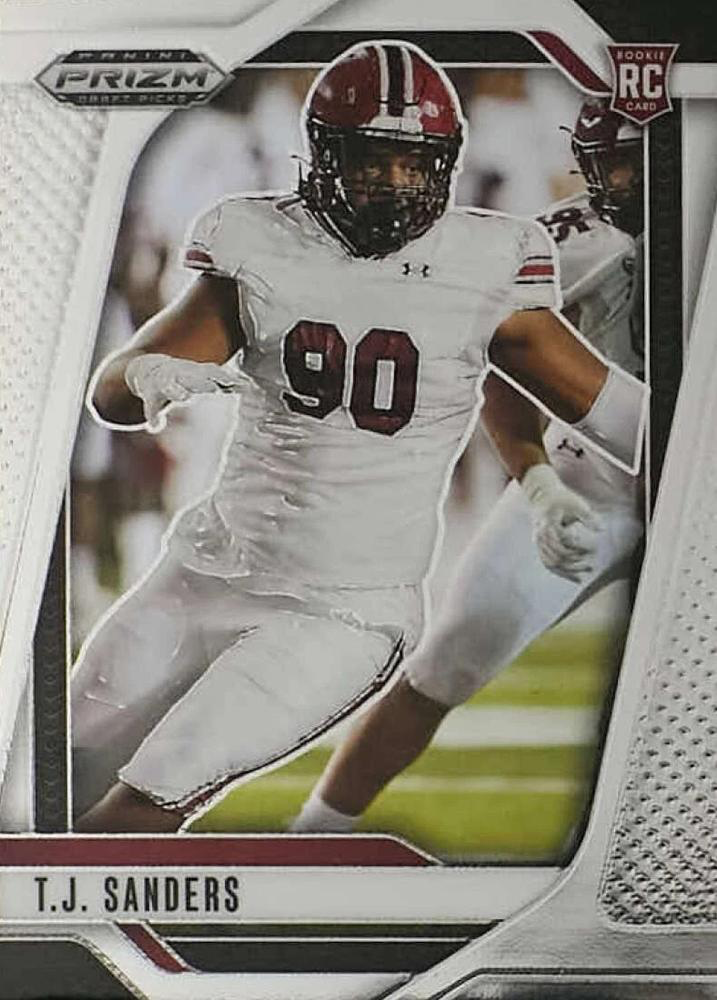 2025 Panini Prizm Draft Picks TJ Sanders #112 South Carolina Gamecocks