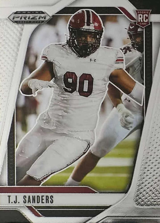 2025 Panini Prizm Draft Picks TJ Sanders #112 South Carolina Gamecocks