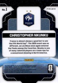 2026 Panini Prizm World Cup Global Reach Wave Christopher Nkunku #1 France